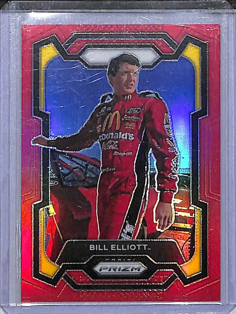 2024 Panini Prizm NASCAR Red #7 Bill Elliott NM-MT 81/299 - Racing Card Single