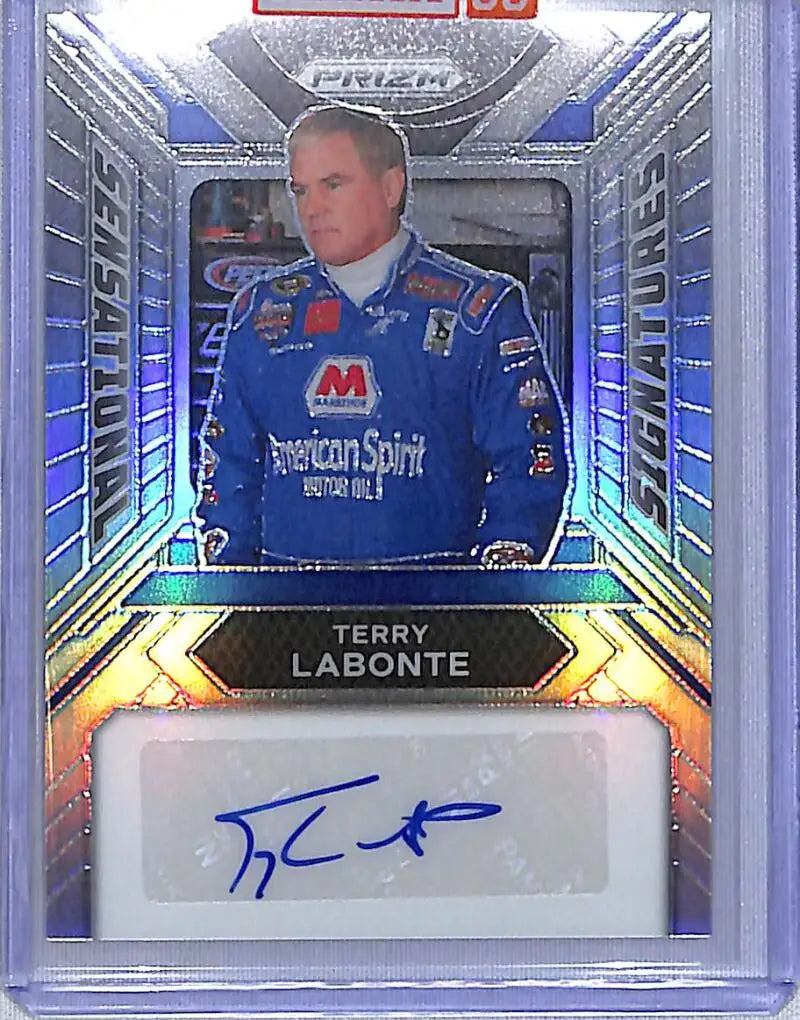 2024 Panini Prizm NASCAR Sensational Signatures #SS-TLE Terry Labonte NM-MT Auto