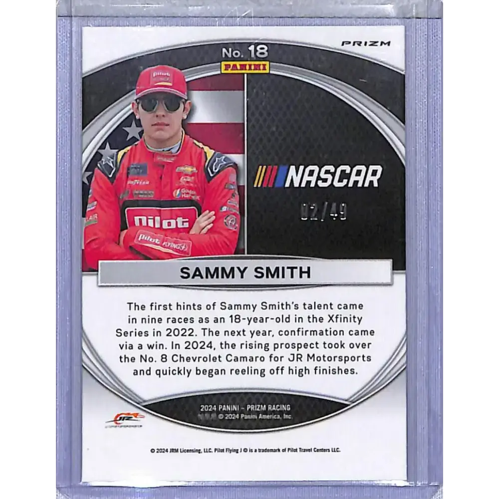 2024 Panini Prizm National Pride Blue #18 Sammy Smith NM-MT 02/49 - Racing Card Single