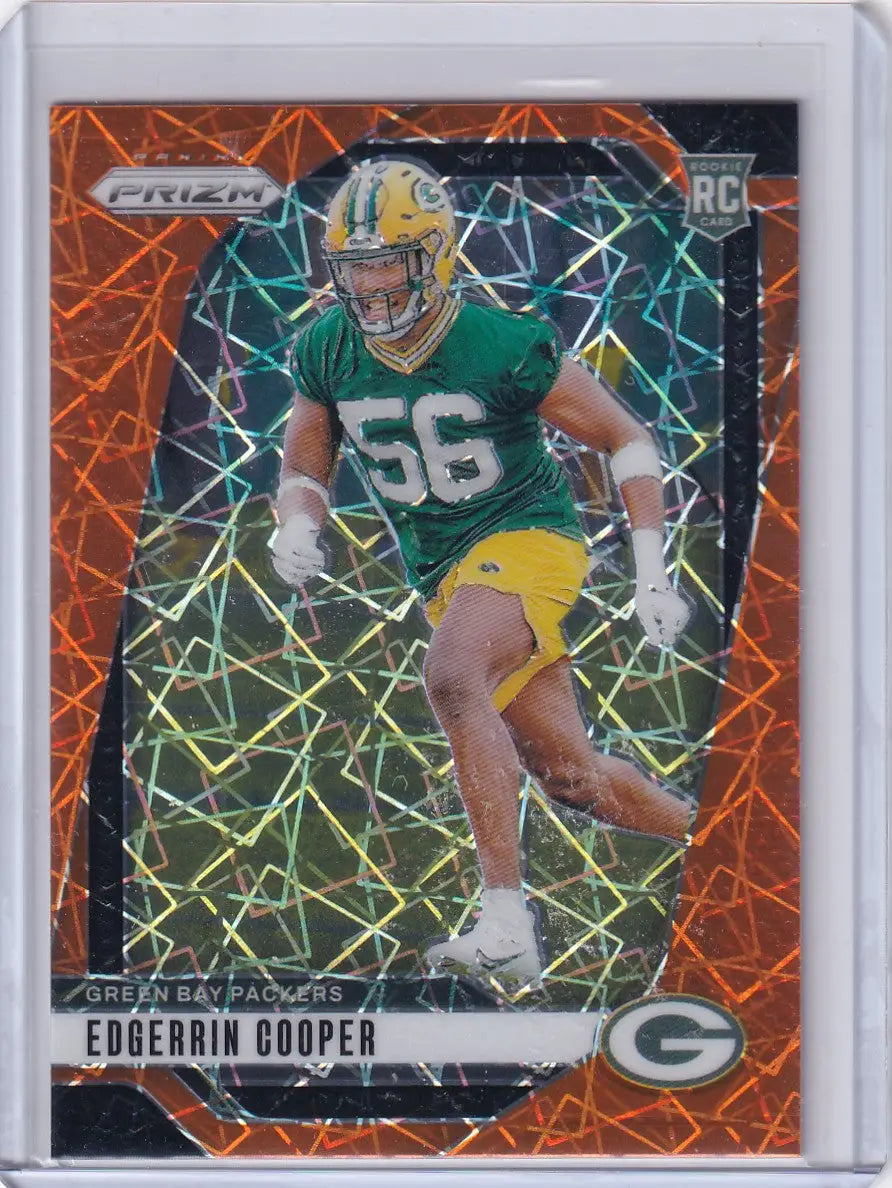2024 Panini Prizm Orange Lazer #331 Edgerrin Cooper - Packers - Football Card Single