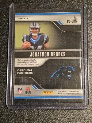 2024 Panini Prizm #PJ-JBS Jonathon Brooks Premier Jerseys - Football Card Single