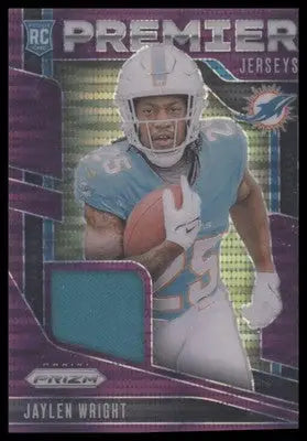 2024 Panini Prizm #PJ-JWT Jaylen Wright Premier Jerseys Purple Pulsar - Football Card Single
