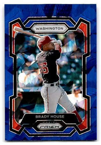 Brady House baseball card from 2024 Panini Prizm Prizms Blue Ice collection