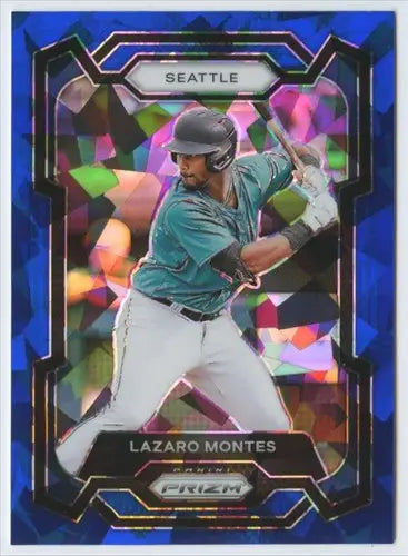 2024 Panini Prizm Prizms Blue Ice #67 Lazaro Montes NM-MT Mariners ID:76486 - Baseball Card Single