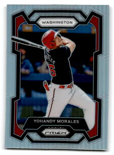 2024 Panini Prizm Prizms Silver #208 Yohandy Morales NM-MT Nationals ID:76282 - Baseball Card Single