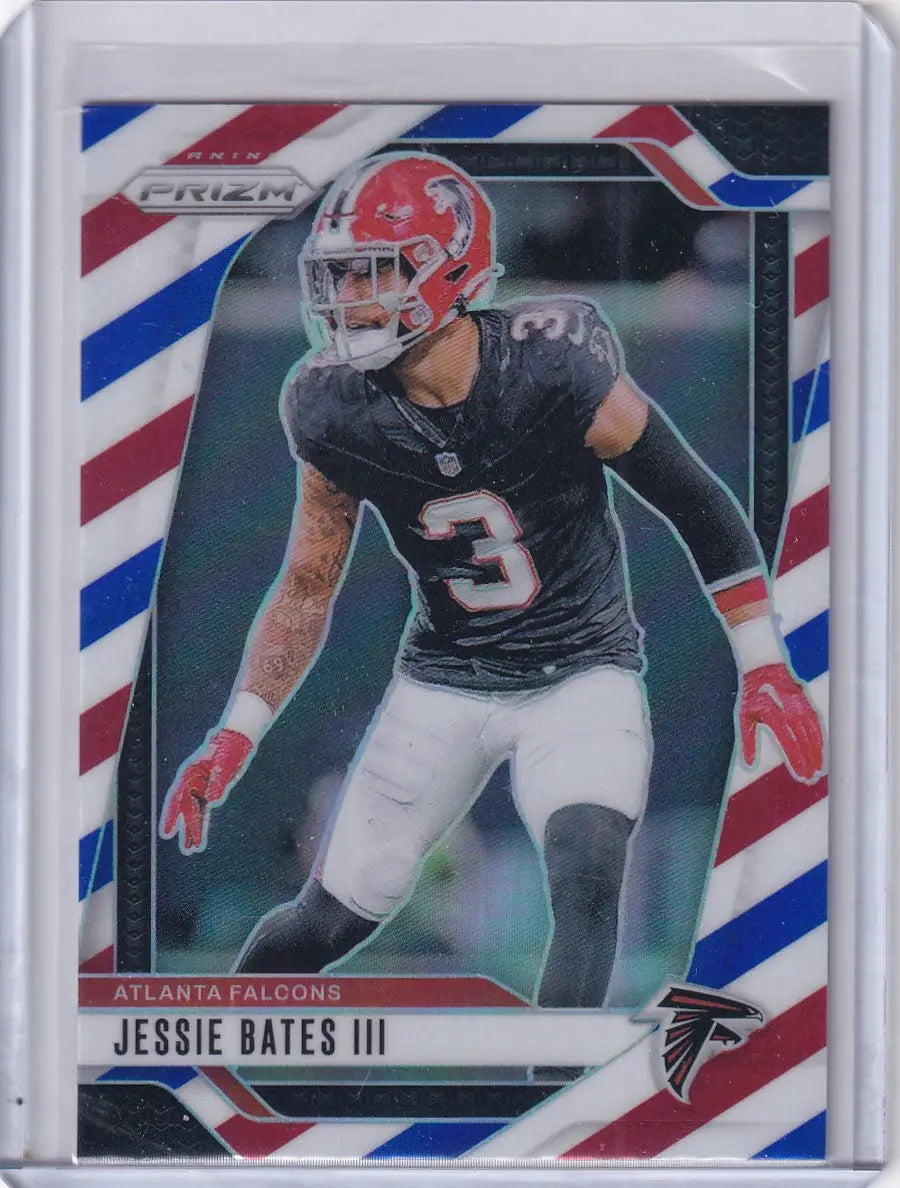2024 Panini Prizm Red White and Blue #14 Jessie Bates III - Atlanta Falcons
