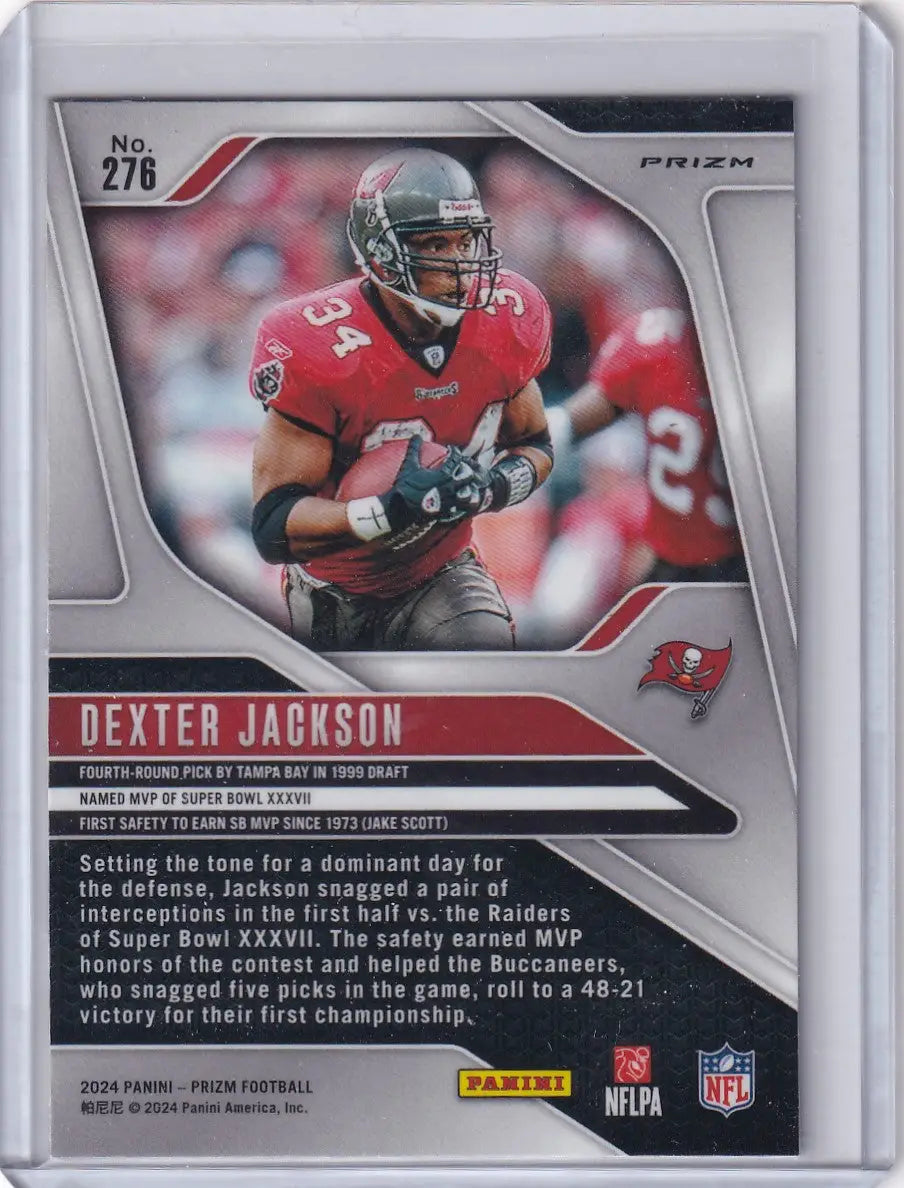 2024 Panini Prizm Red White Blue#276 Dexter Jackson - Tampa Bay Buccaneers - Football Card Single