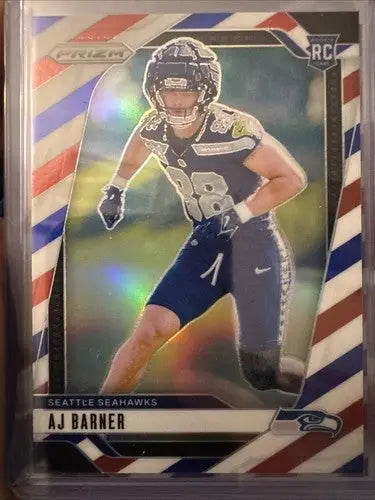 2024 Panini Prizm Red White & Blue Prizm Seahawks 4 Card Lot. - Football Card Single