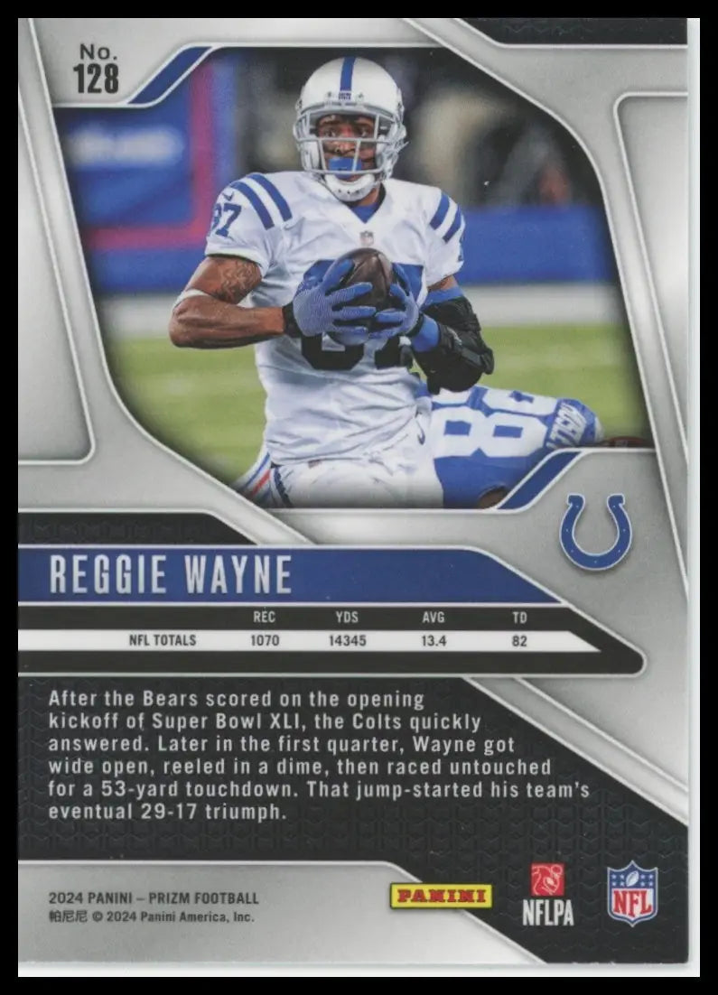 2024 Panini Prizm Reggie Wayne 128 Indianapolis Colts - Football Card Single