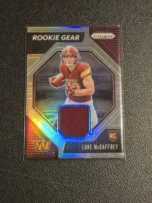 2024 Panini Prizm #RG-LMY Luke McCaffrey Rookie Gear - Football Card Single