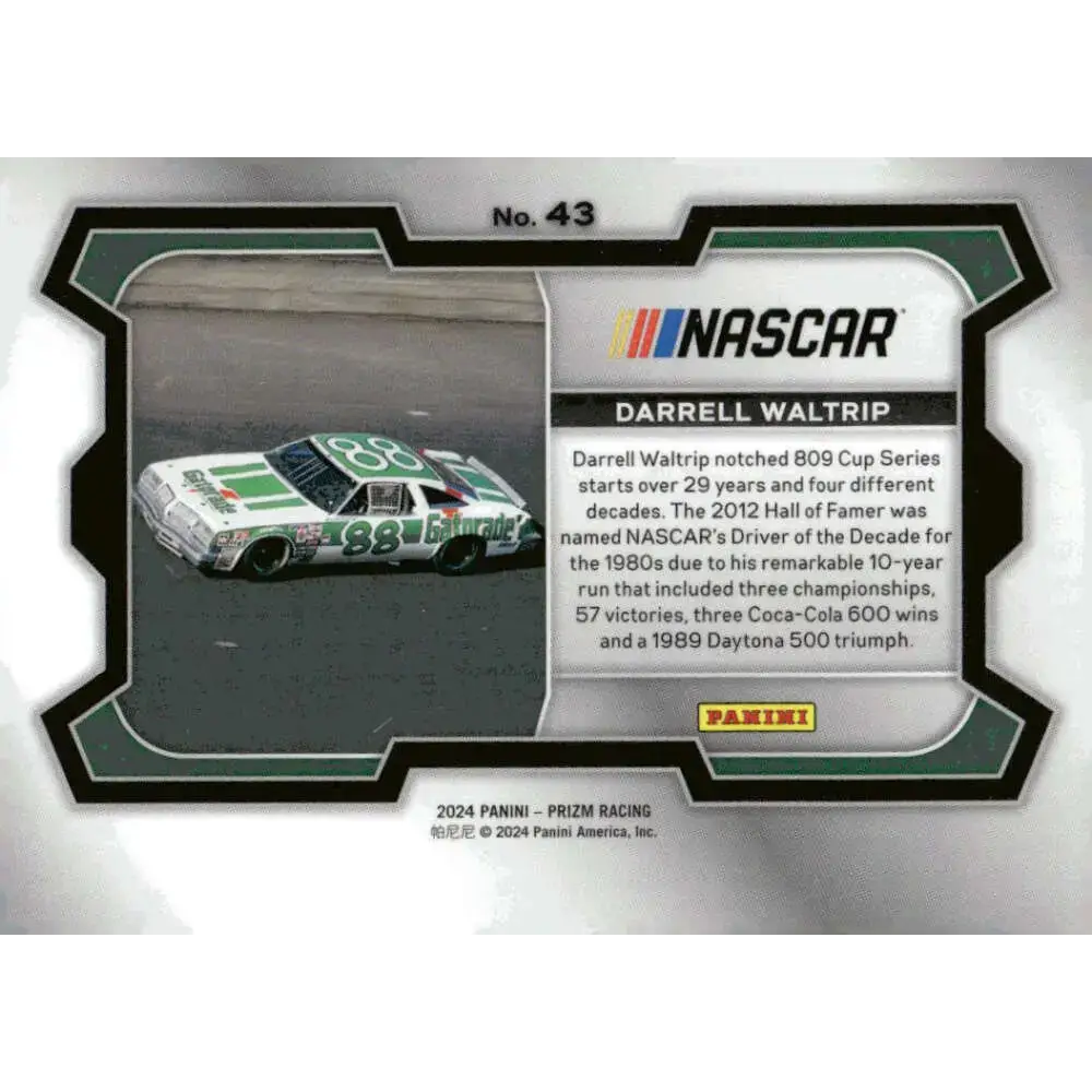 2024 Panini Prizm Rides #43 Darrell Waltrip NM-MT Gatorade/DiGard Motorsports/Chevrolet Racing Card - Racing Card Single