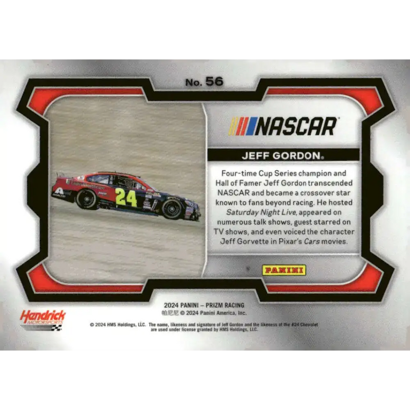 2024 Panini Prizm Rides #56 Jeff Gordon NM-MT AARP/Hendrick Motorsports/Chevrolet Racing Card - Racing Card Single