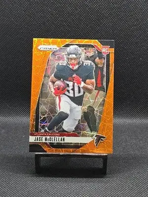 2024 Panini Prizm - Rookie Jase McClellan #342 Orange Lazer Prizm (RC) - Football Card Single