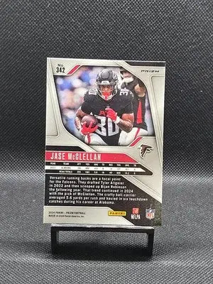 2024 Panini Prizm - Rookie Jase McClellan #342 Orange Lazer Prizm (RC) - Football Card Single