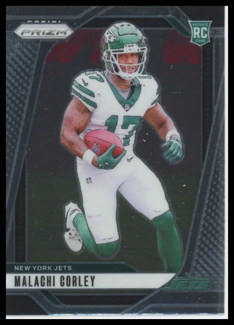 2024 Panini Prizm Rookie Malachi Corley #369 New York Jets Football Card NFL - Football Card Single