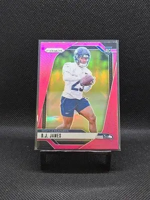 2024 Panini Prizm - Rookies D.J. James #322 Pink Prizm (RC)