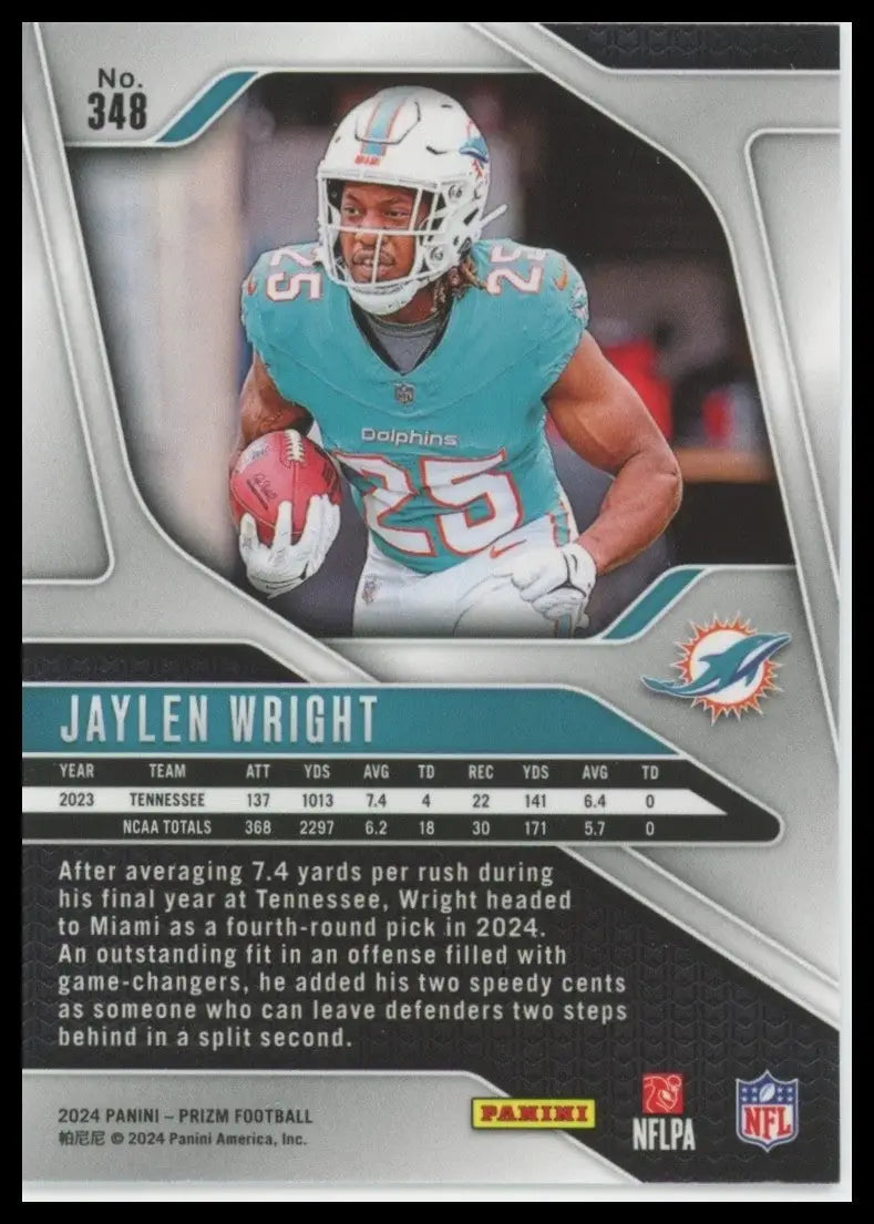 2024 Panini Prizm - Rookies Jaylen Wright #348 (RC)