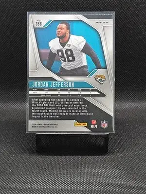 2024 Panini Prizm - Rookies Jordan Jefferson #358 Silver Prizm (RC) - Football Card Single