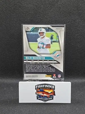 2024 Panini Prizm - Rookies Malik Washington #371 Green Prizm (RC) - Football Card Single