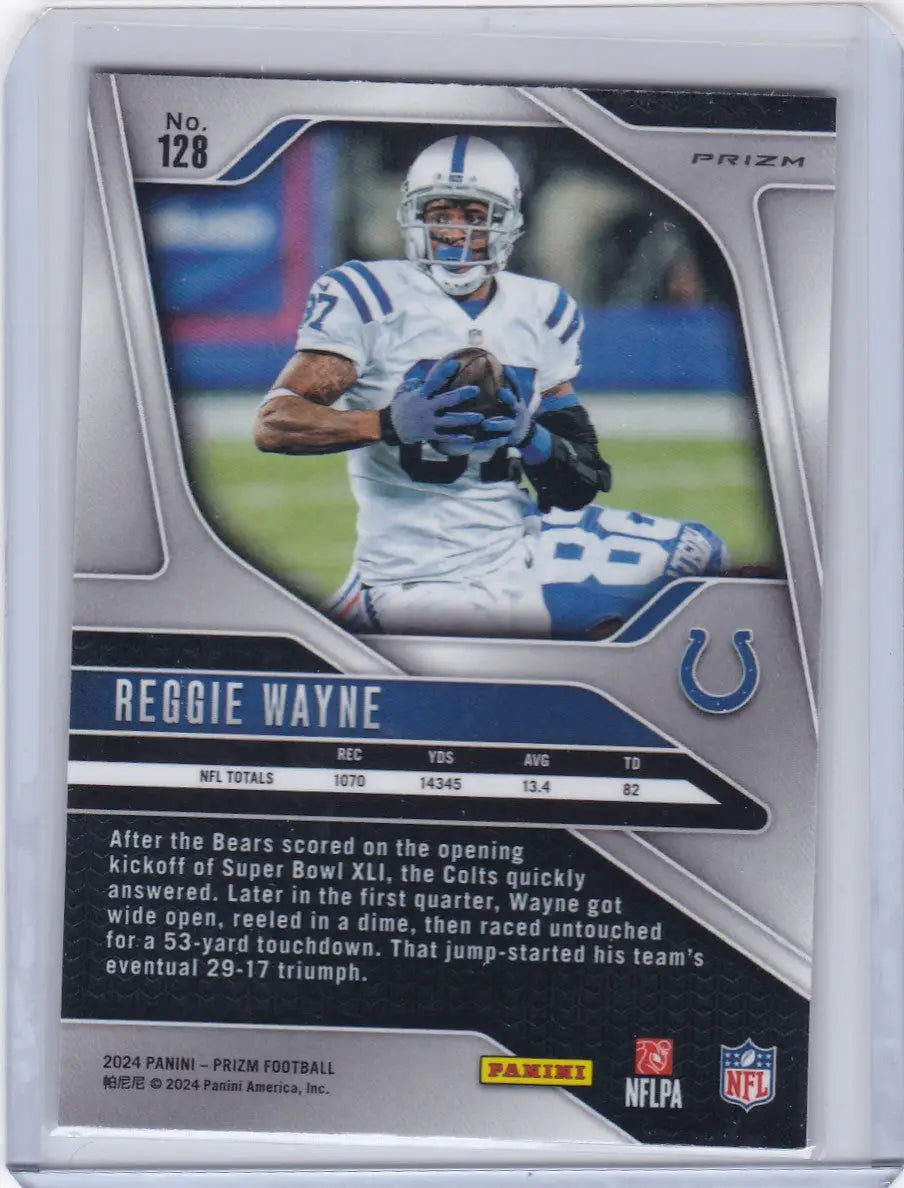 2024 Panini Prizm Silver #128 Reggie Wayne - Colts - Football Card Single