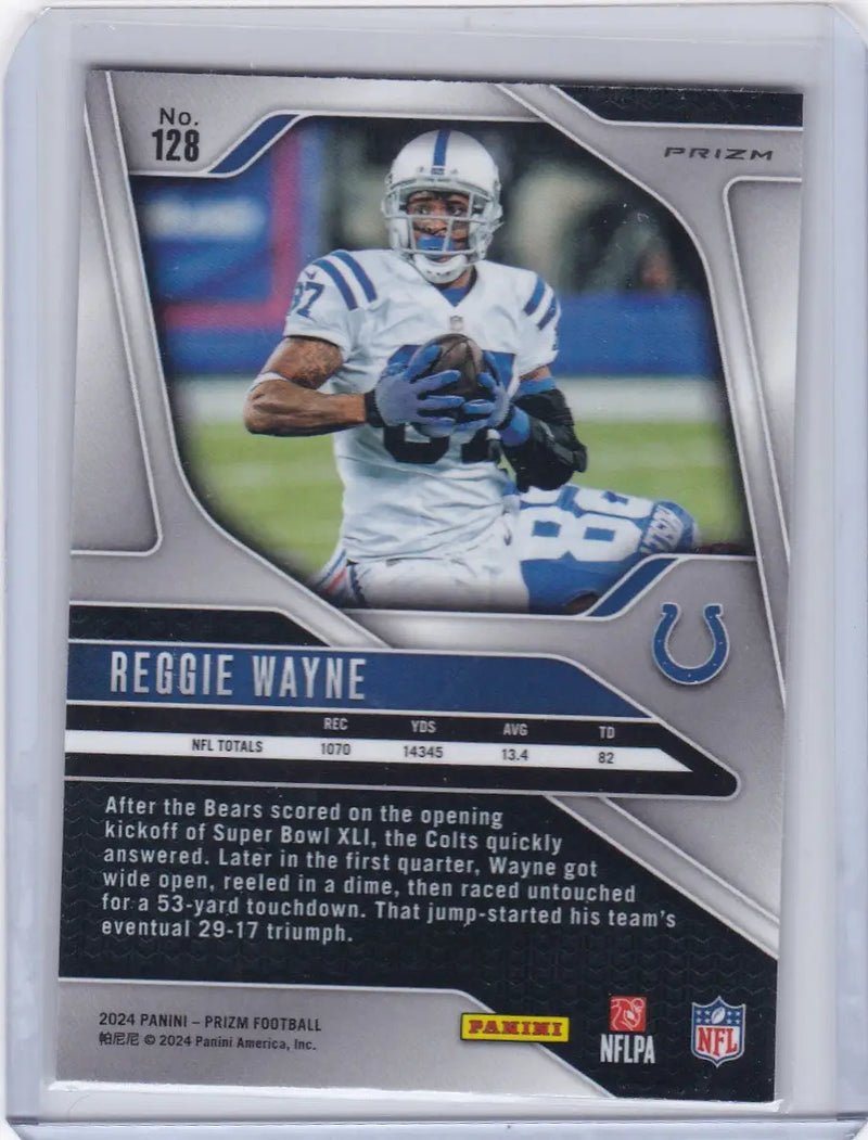 2024 Panini Prizm Silver #128 Reggie Wayne - Colts - Football Card Single