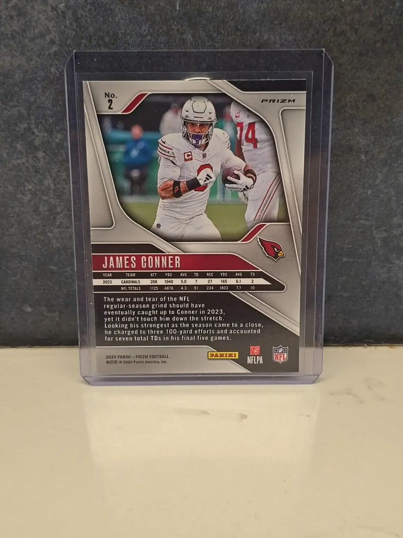 2024 Panini Prizm - Silver Prizm #2 James Conner - Arizona Cardinals RB - Football Card Single