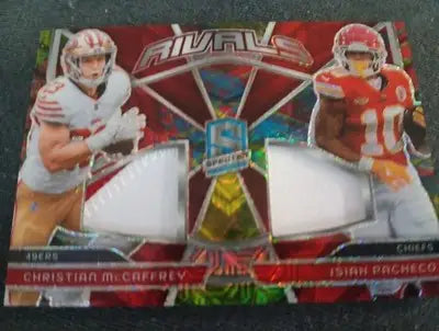 2024 Panini Prizm Spectra Rivals C. McCaffrey I. Pacheco RVL-CMIP. 06/25 NRMT+ - Football Card Single