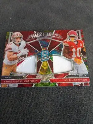 2024 Panini Prizm Spectra Rivals C. McCaffrey I. Pacheco RVL-CMIP. 06/25 NRMT+ - Football Card Single