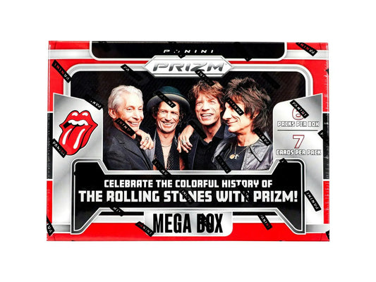 2024 Panini Prizm Rolling Stones Hobby Mega Box featuring Rolling Stones collectibles