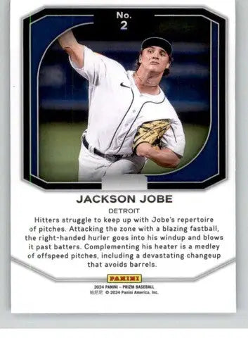 2024 Panini Prizm Top Tier #2 Jackson Jobe NM-MT Tigers ID:76478 - Baseball Card Single
