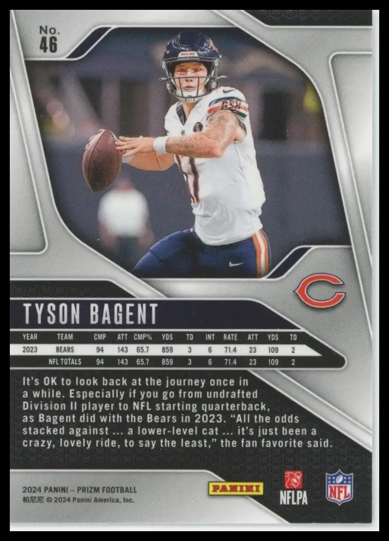 2024 Panini Prizm - Tyson Bagent #46