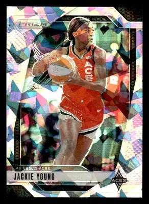 2024 Panini Prizm WNBA #1 Jackie Young Ice Prizms - Basketball Card Single