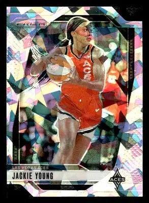 2024 Panini Prizm WNBA #1 Jackie Young Ice Prizms - Basketball Card Single