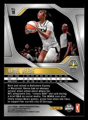 2024 Panini Prizm WNBA #10 Angel Reese - Basketball Card Single
