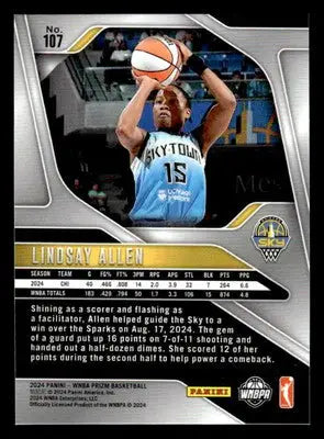2024 Panini Prizm WNBA #107 Lindsay Allen - Basketball Card Single