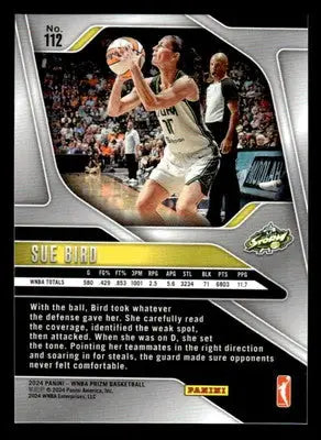 2024 Panini Prizm WNBA #112 Sue Bird - Basketball Card Single