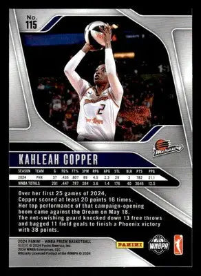 2024 Panini Prizm WNBA #115 Kahleah Copper - Basketball Card Single