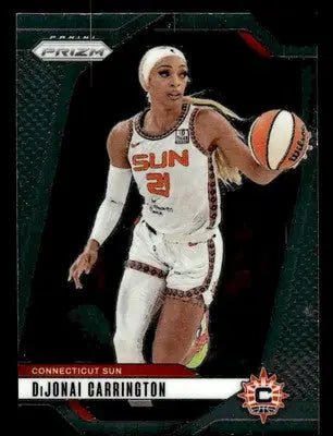 DiJonai Carrington basketball card from 2024 Panini Prizm WNBA series