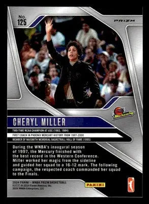 2024 Panini Prizm WNBA #125 Cheryl Miller Ice Prizms - Basketball Card Single