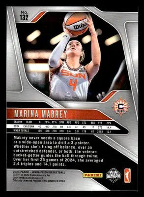 2024 Panini Prizm WNBA #132 Marina Mabrey - Basketball Card Single
