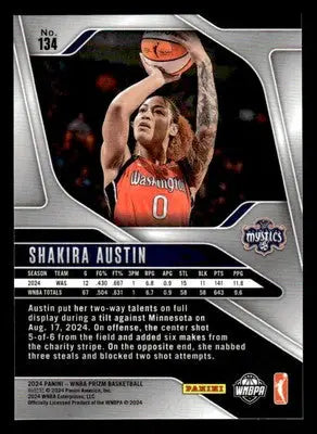 2024 Panini Prizm WNBA #134 Shakira Austin - Basketball Card Single