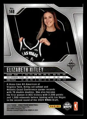 2024 Panini Prizm WNBA #140 Elizabeth Kitley Ice Prizms - Basketball Card Single