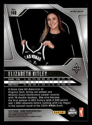 2024 Panini Prizm WNBA #140 Elizabeth Kitley Ice Prizms - Basketball Card Single