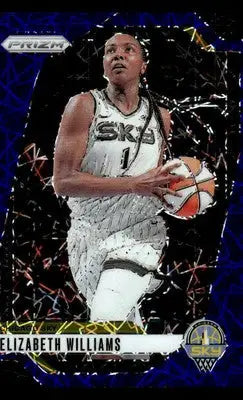 2024 Panini Prizm WNBA #24 Elizabeth Williams Blue Velocity Prizms - Basketball Card Single