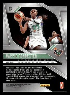 2024 Panini Prizm WNBA #32 Cappie Pondexter - Basketball Card Single