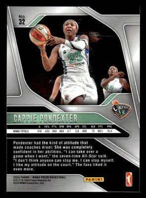 2024 Panini Prizm WNBA #32 Cappie Pondexter - Basketball Card Single