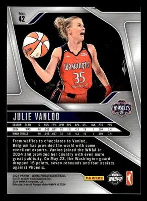 2024 Panini Prizm WNBA #42 Julie Vanloo - Basketball Card Single