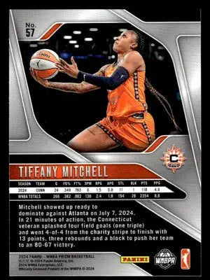 2024 Panini Prizm WNBA #57 Tiffany Mitchell - Basketball Card Single