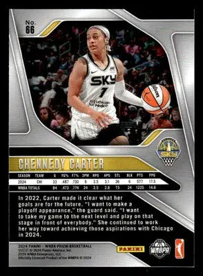 2024 Panini Prizm WNBA #66 Chennedy Carter - Basketball Card Single