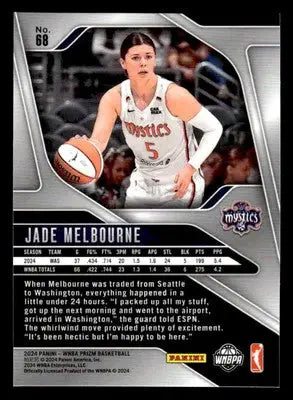 2024 Panini Prizm WNBA #68 Jade Melbourne - Basketball Card Single